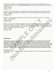 Lpn License Reactivation and Reinstatement Application Form - Sample - Ohio, Page 5