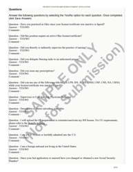 Rn License Reactivation and Reinstatement Application Form - Sample - Ohio, Page 3