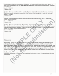 Rn License Reactivation and Reinstatement Application Form - Sample - Ohio, Page 5