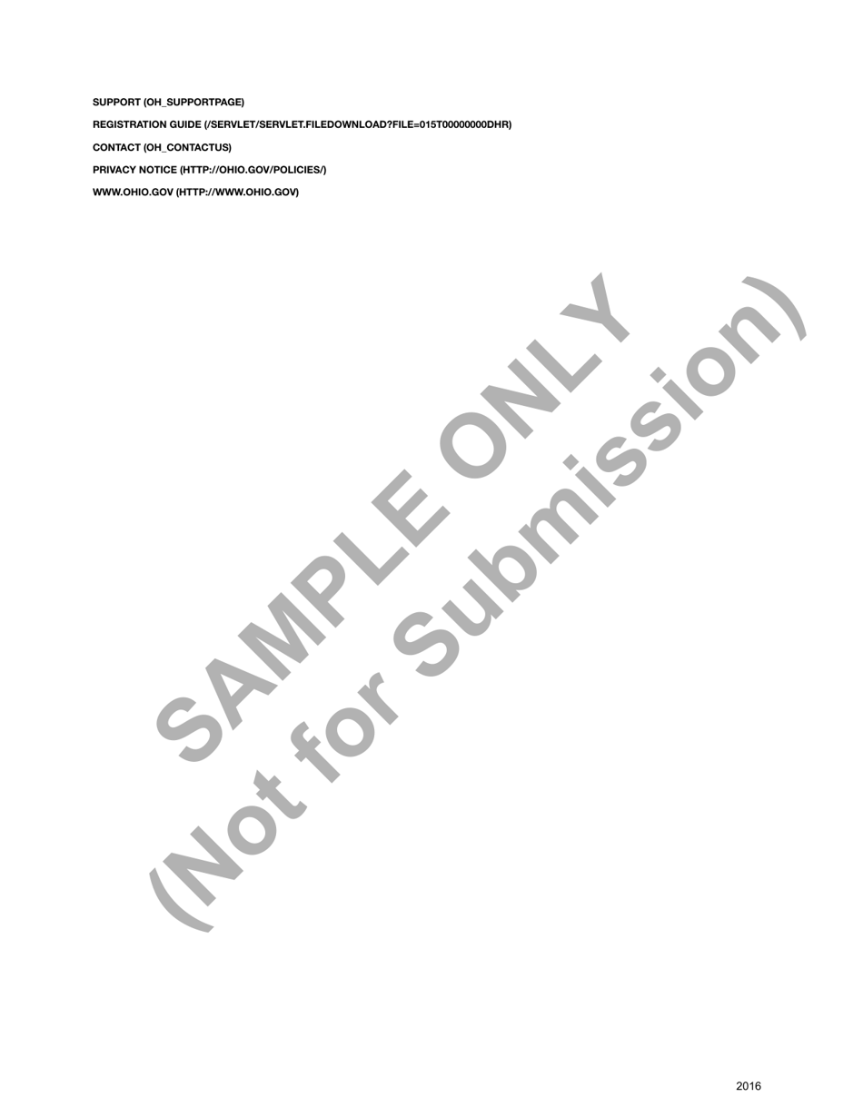 Volunteers Certificate Application Form - Sample - Ohio, Page 11