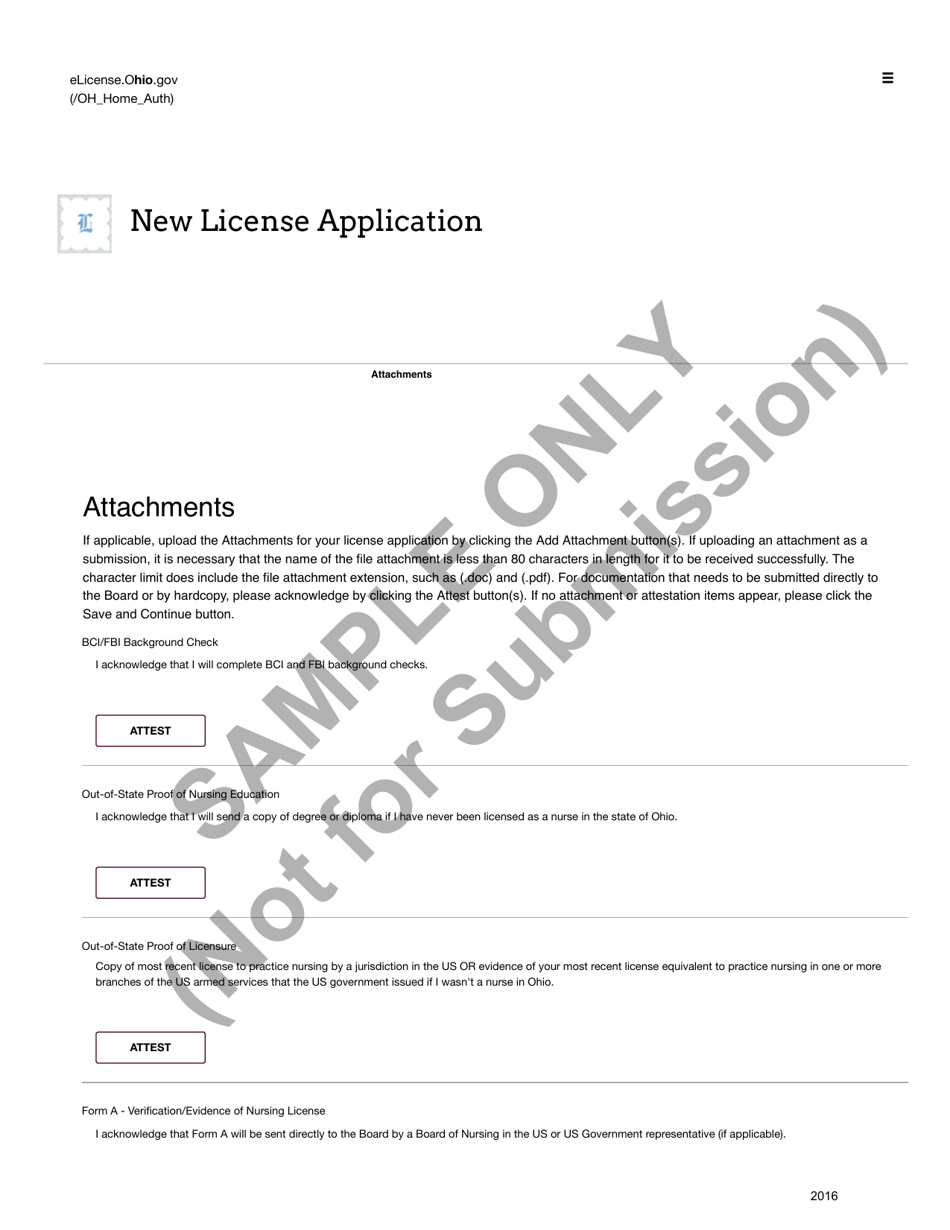 Volunteers Certificate Application Form - Sample - Ohio, Page 15
