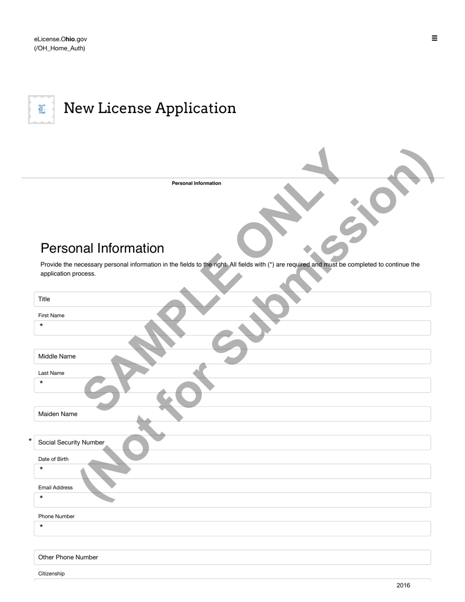 Volunteers Certificate Application Form - Sample - Ohio, Page 4