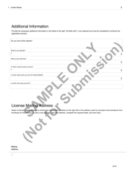 Volunteer&#039;s Certificate Application Form - Sample - Ohio, Page 5
