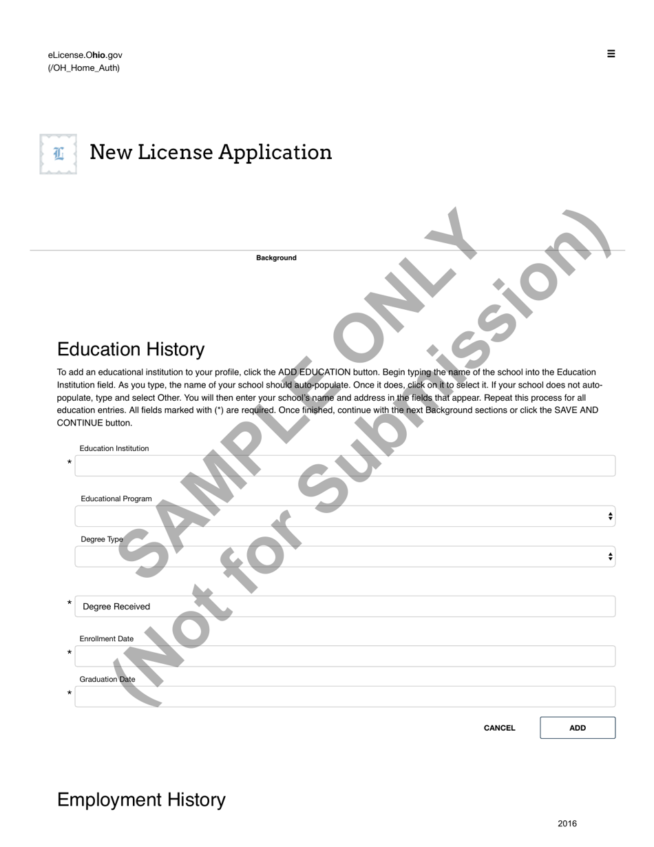 Volunteers Certificate Application Form - Sample - Ohio, Page 8