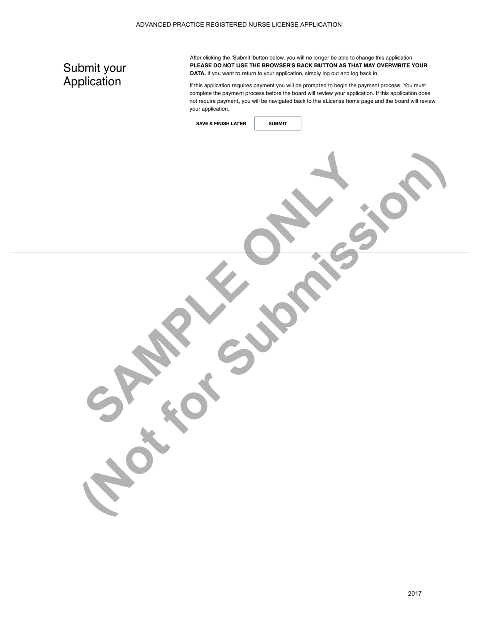 Advanced Practice Registered Nurse License Application - Ohio, Page 11