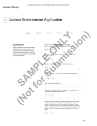 Advanced Practice Registered Nurse License Application - Ohio, Page 17