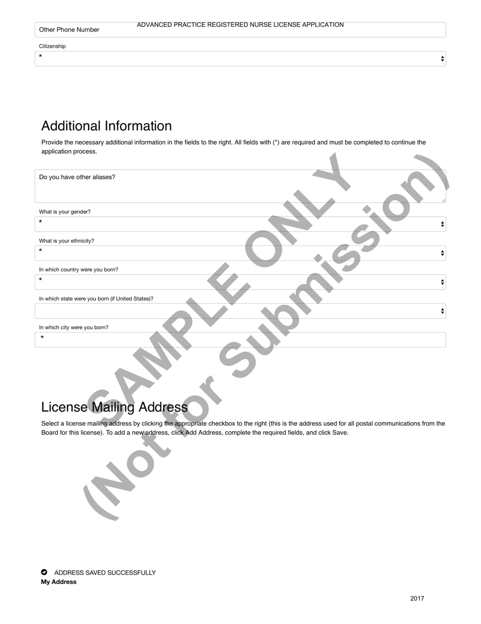 Advanced Practice Registered Nurse License Application - Ohio, Page 37