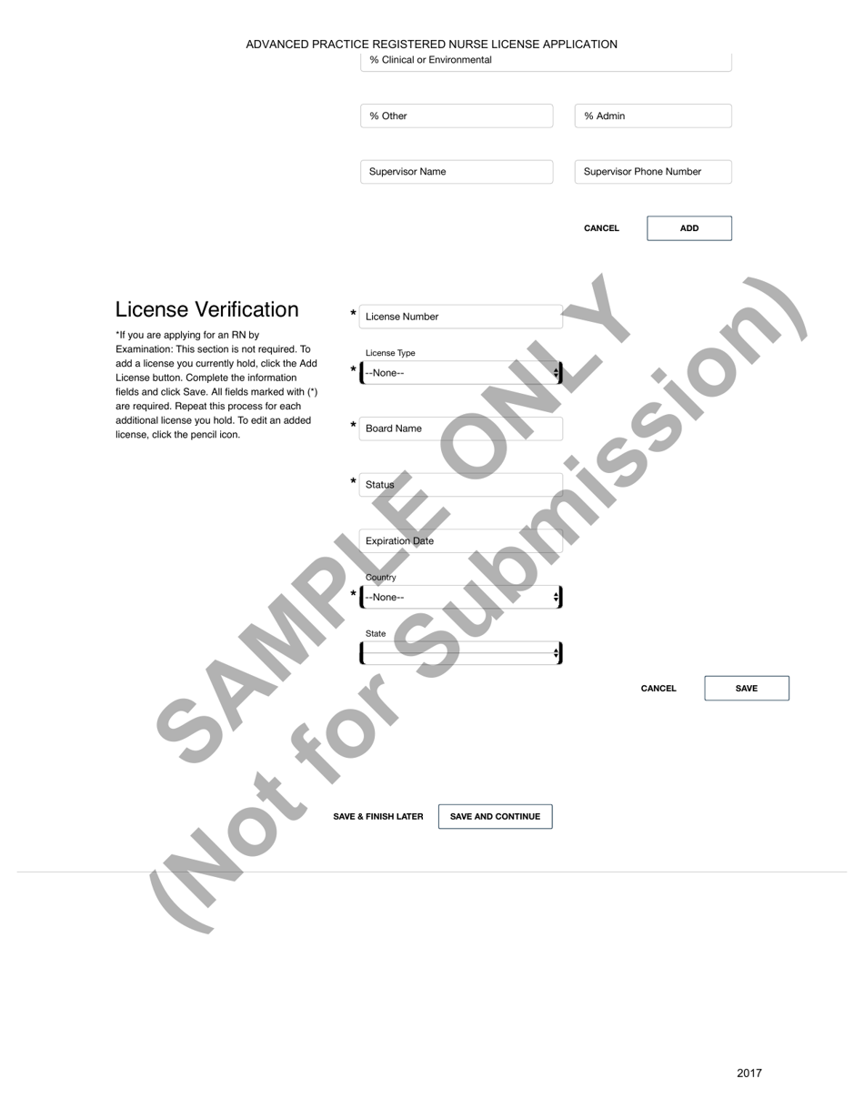 Advanced Practice Registered Nurse License Application - Ohio, Page 5