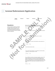 Advanced Practice Registered Nurse License Application - Ohio, Page 6