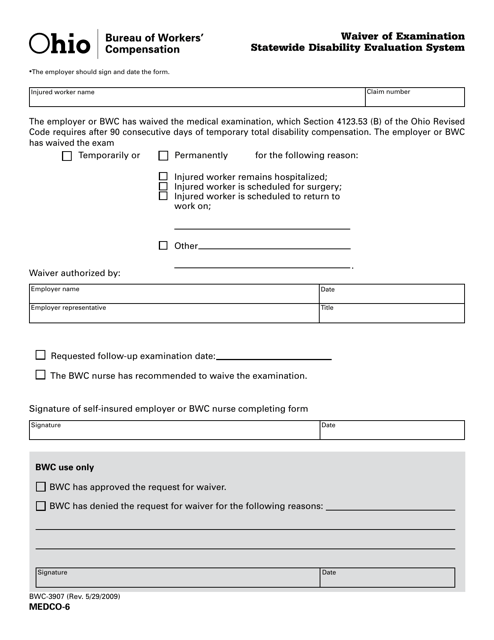 Form MEDCO-6 (BWC-3907)  Printable Pdf