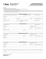 Form MEDCO-8 (BWC-3909) &quot;Self-insured Employer/Injured Worker Screening - Statewide Disability Evaluation System&quot; - Ohio