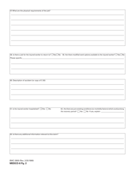 Form MEDCO-8 (BWC-3909) Self-insured Employer/Injured Worker Screening - Statewide Disability Evaluation System - Ohio, Page 3