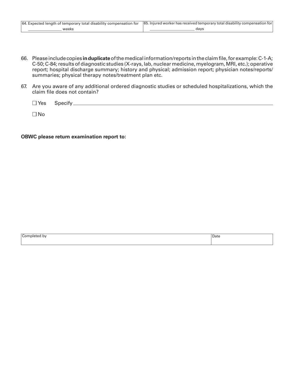 Form MEDCO-8 (BWC-3909) Self-insured Employer / Injured Worker Screening - Statewide Disability Evaluation System - Ohio, Page 4