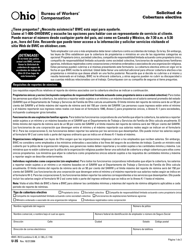 Document preview: Formulario U-3S (BWC-7613) Solicitud De Cobertura Electiva - Ohio (Spanish)
