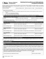 Document preview: Formulario C-5 (BWC-1108) Solicitud De Beneficios Por Fallecimiento Y/O Gastos De Funeral - Ohio (Spanish)