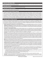 Formulario U-3 (BWC-7503) Solicitud Para La Cobertura De La Indemnizacion De Los Trabajadores De Ohio - Ohio (Spanish), Page 2
