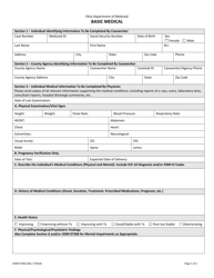 Form ODM07302 Basic Medical - Ohio
