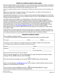 Formulario ODM07140-S Disponibilidad De Exencion Por Penuria - Ohio (Spanish), Page 2