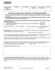 Formulario ODM07211-SPA Suplemento De Participacion En Medicaid Para Trabajadores Con Discapacidades - Ohio (Spanish), Page 2