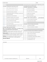 Class I Composting Inspection Checklist - Ohio, Page 2