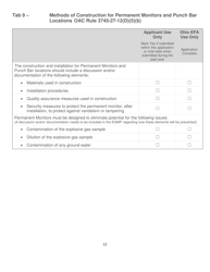 Explosive Gas Monitoring Plan Checklist Application - Ohio, Page 11