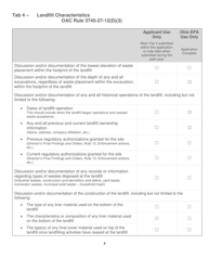 Explosive Gas Monitoring Plan Checklist Application - Ohio, Page 4