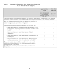 Explosive Gas Monitoring Plan Checklist Application - Ohio, Page 6