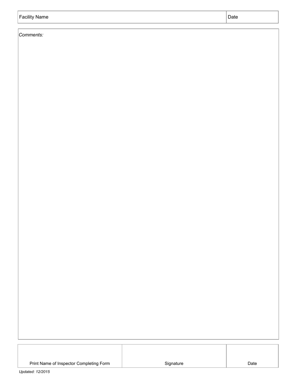 Scrap Tire Collection Facility Inspection Checklist - Ohio, Page 2