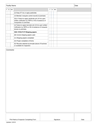 General Storage of Scrap Tires Inspection Checklist - Ohio, Page 2