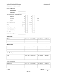 Attachment A4 Permit to Install Application Form - Class I Scrap Tire Storage and Recovery Facilities - Ohio, Page 2