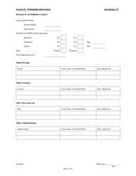 Attachment A2 Permit to Install Application Form - Transfer Facility - Ohio, Page 2