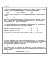 Information Request Form - Evaluation of Infectious Waste Treatment Technology - Ohio, Page 2