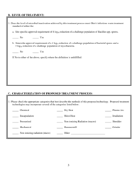 Information Request Form - Evaluation of Infectious Waste Treatment Technology - Ohio, Page 3