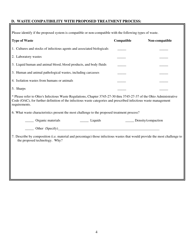 Information Request Form - Evaluation of Infectious Waste Treatment Technology - Ohio, Page 4