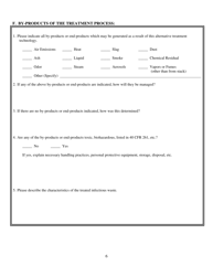 Information Request Form - Evaluation of Infectious Waste Treatment Technology - Ohio, Page 6