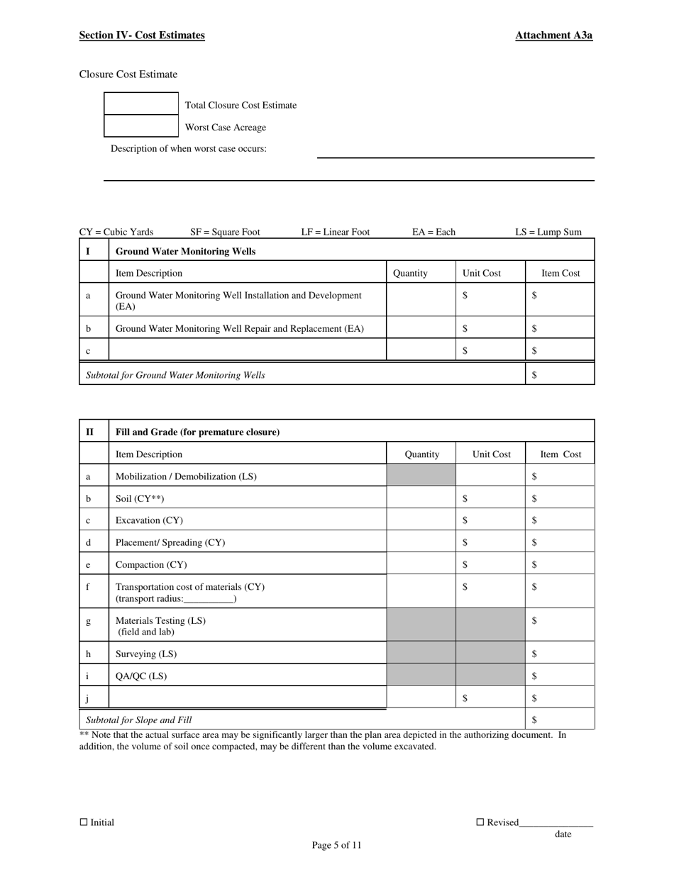 Attachment A3A Permit to Install Application - Scrap Tire Monofills and Submergence Facilities - Ohio, Page 5