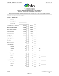 Document preview: Attachment A1 Permit to Install Application Form - Municipal, Industrial, and Residual Solid Waste Landfills - Ohio