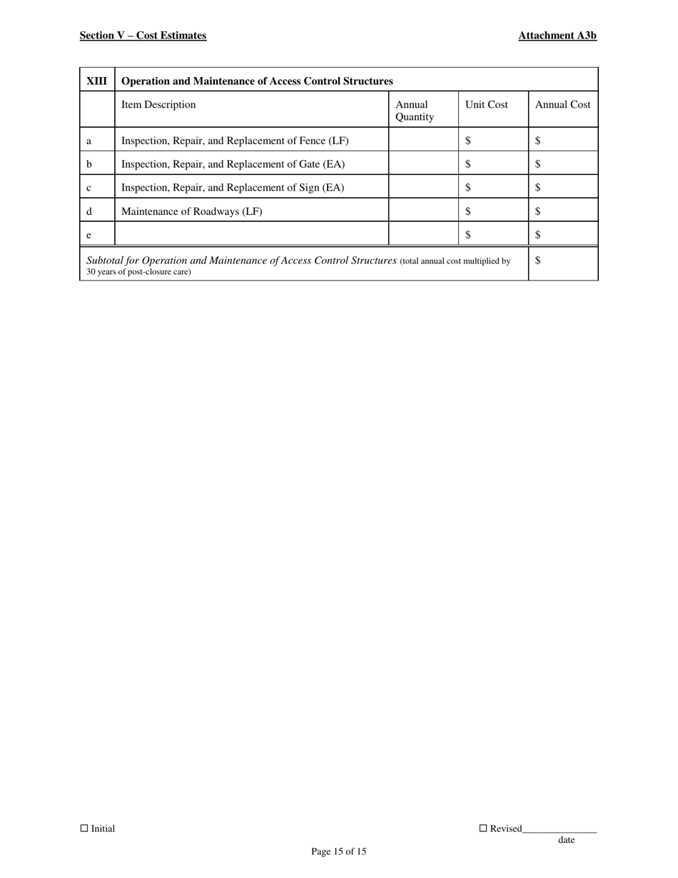 Attachment A3B Permit to Install Application Form - Contiguous and Noncontiguous Scrap Tire Monocells - Ohio, Page 15