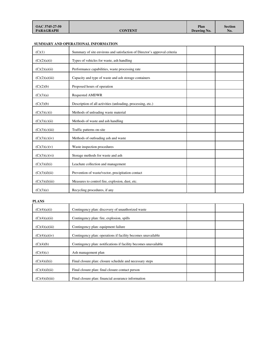 Attachment B5 Permit to Install Application - Solid Waste Incinerator or Energy Recovery Facility - Ohio, Page 2