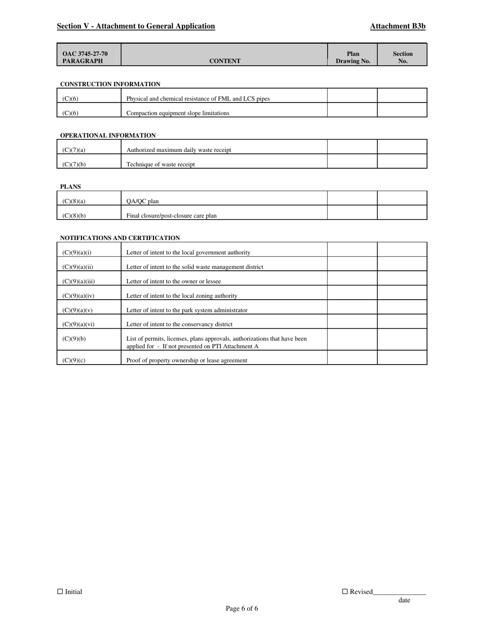 Attachment B3B Permit to Install Application - Scrap Tire Submergence Facility - Ohio, Page 6