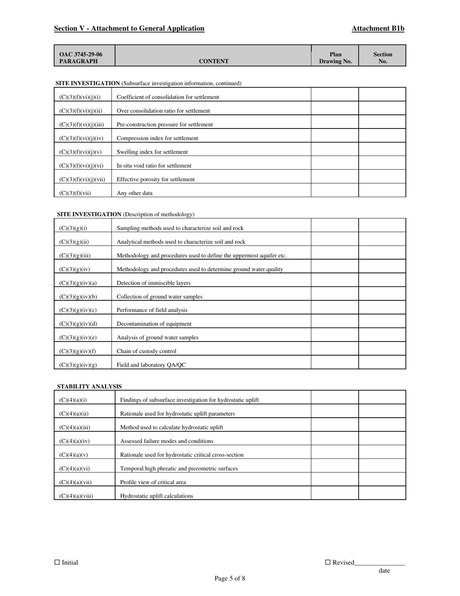Attachment B1B Industrial Solid Waste Landfill - Ohio, Page 5