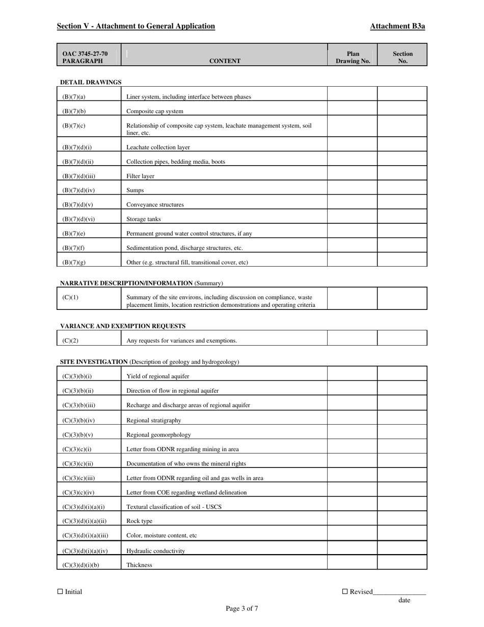 Attachment B3A Scrap Tire Monofill or Noncontiguous Monocell - Ohio, Page 3
