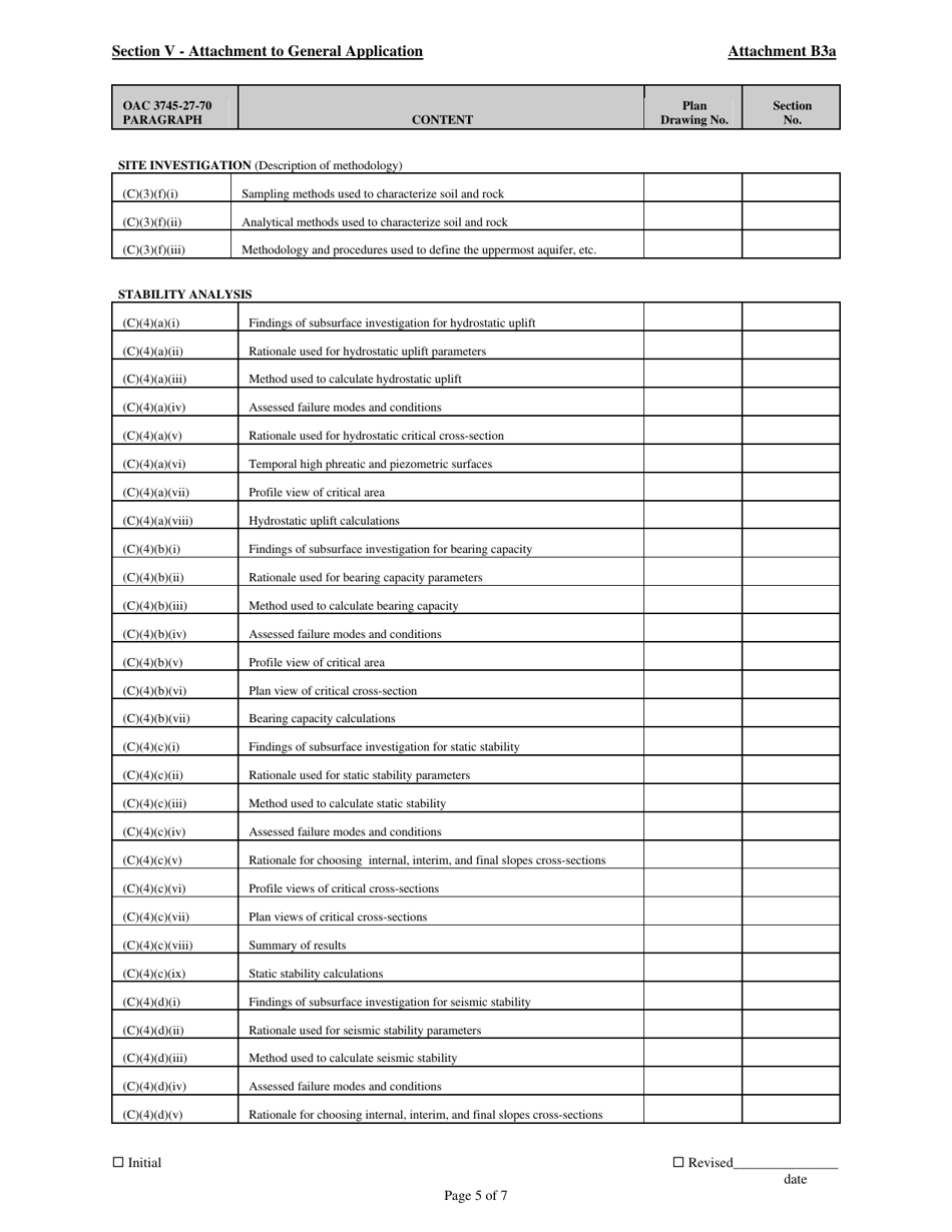 Attachment B3A Scrap Tire Monofill or Noncontiguous Monocell - Ohio, Page 5