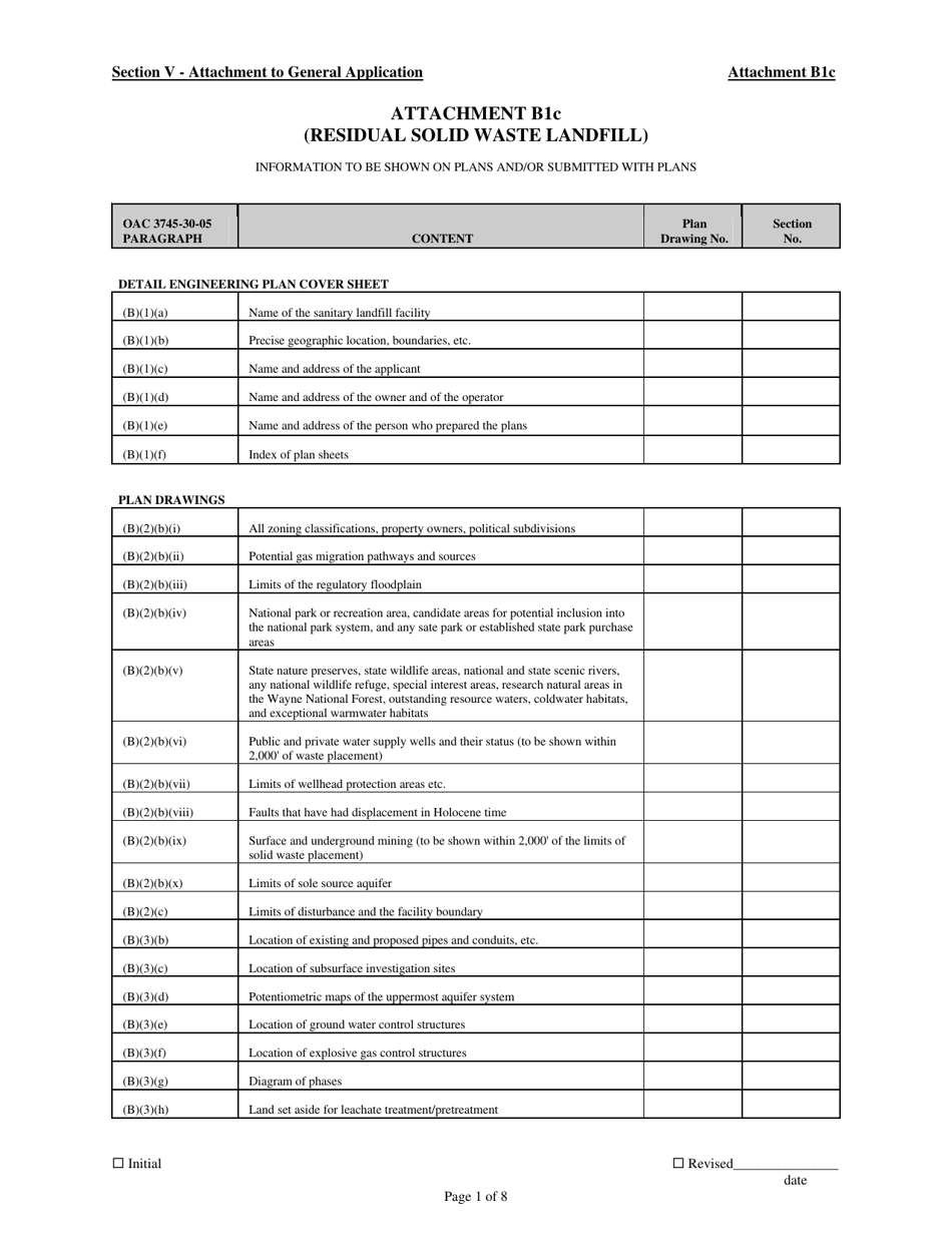 Ohio Residual Solid Waste Landfill - Fill Out, Sign Online and Download ...