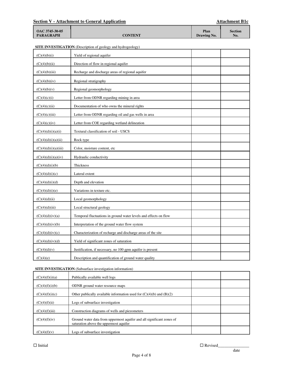Attachment B1C Residual Solid Waste Landfill - Ohio, Page 4