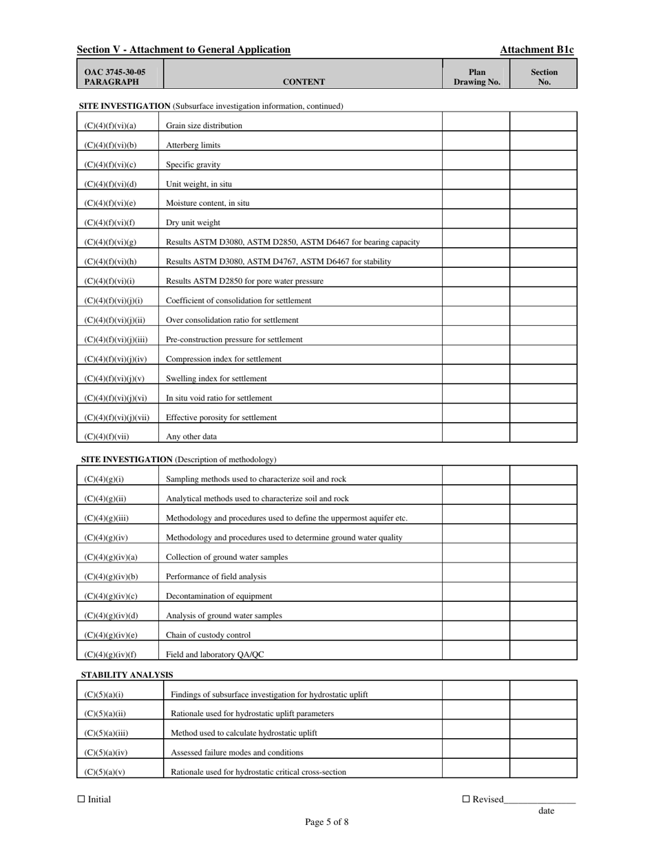 Attachment B1C Residual Solid Waste Landfill - Ohio, Page 5
