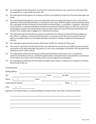 Scrap Tire Removal Certifications and Consent Form for Citizens and Businesses - Ohio, Page 3