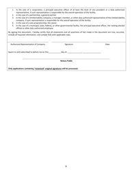 Scrap Tire Facility Registration Application - Ohio, Page 8