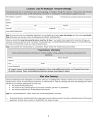 Scrap Tire Transporter Registration Application - Ohio, Page 3