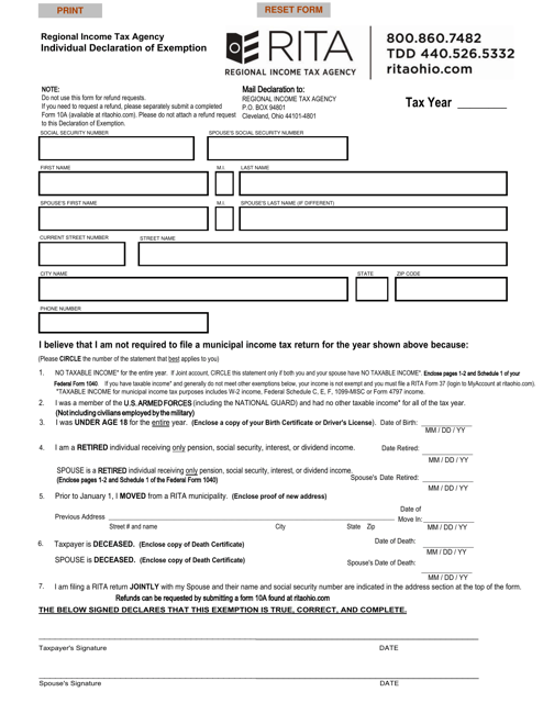 ohio-individual-declaration-of-exemption-download-fillable-pdf